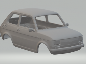 Fiat 126 3D Print Model