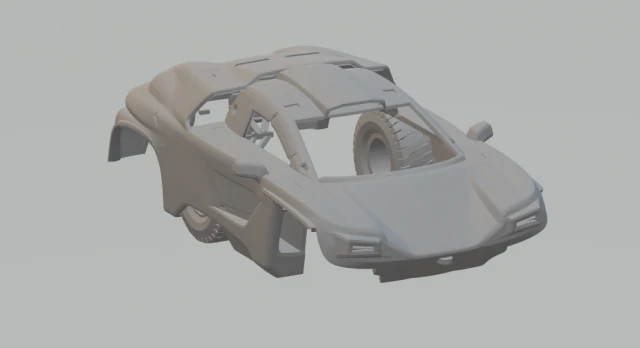 Rebellion DXX Buggy 3D Print Model .c4d .max .obj .3ds .fbx .stl .blend 