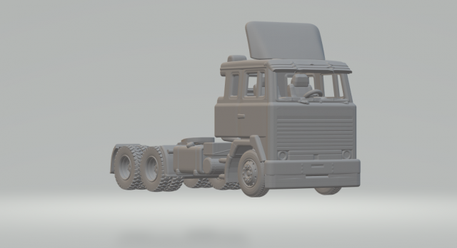Scania lk 111 6x2 3D Print Model .c4d .max .obj .3ds .fbx .stl .blend 