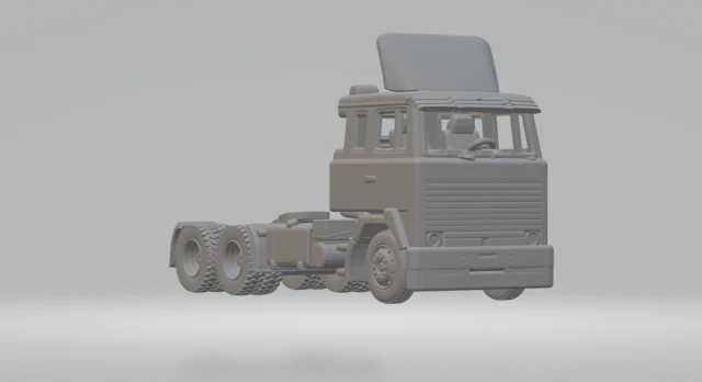 Scania lk 111 6x2 3D Print Model .c4d .max .obj .3ds .fbx .stl .blend