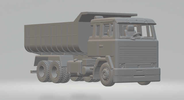 Scania lk 111 dumper 3D-printmodel .c4d .max .obj .3ds .fbx .stl .blend 