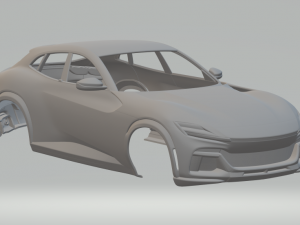 Ferrari purosangue Modèles 3D en vedette