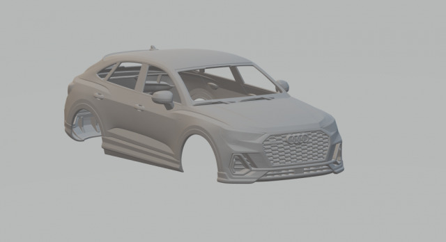 Audi q3 rs 3D Baskı Modeli .c4d .max .obj .3ds .fbx .stl .blend 