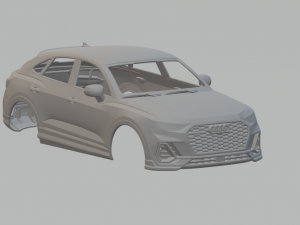 Audi q3 rs 3Dプリントモデル