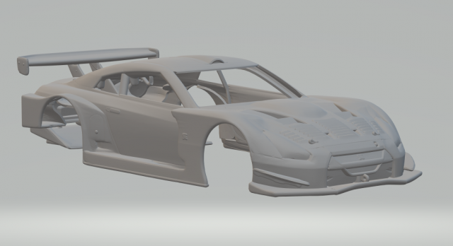 NISSAN GT-R GT500 SUPER GT Modelo de Impressão 3D .c4d .max .obj .3ds .fbx .stl .blend 