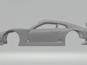 NISSAN GT-R GT500 SUPER GT Modelo de Impressão 3D