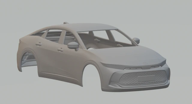 Toyota crown 2023 3D Print Model .c4d .max .obj .3ds .fbx .stl .blend 