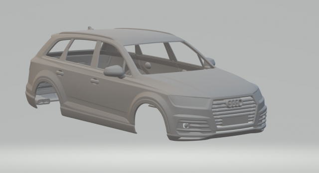 Audi q7 s 3D-printmodel .c4d .max .obj .3ds .fbx .stl .blend 