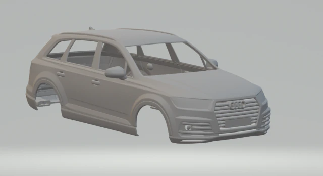 Audi q7 s 3D Print Model .c4d .max .obj .3ds .fbx .stl .blend 