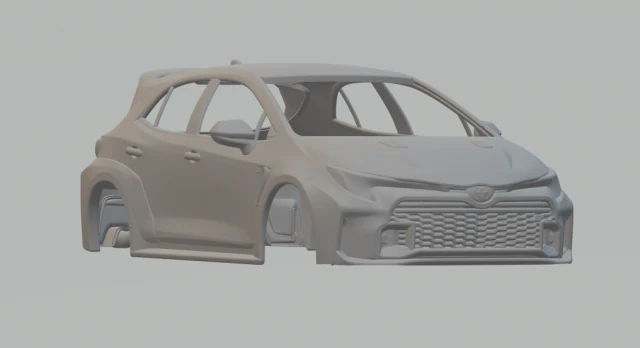 Toyota corolla gr 3D Print Model .c4d .max .obj .3ds .fbx .stl .blend 