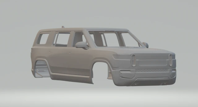 Rivian R1S 3D Print Model .c4d .max .obj .3ds .fbx .stl .blend 