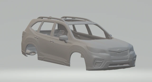 Subaru forester 3D Print Model .c4d .max .obj .3ds .fbx .stl .blend