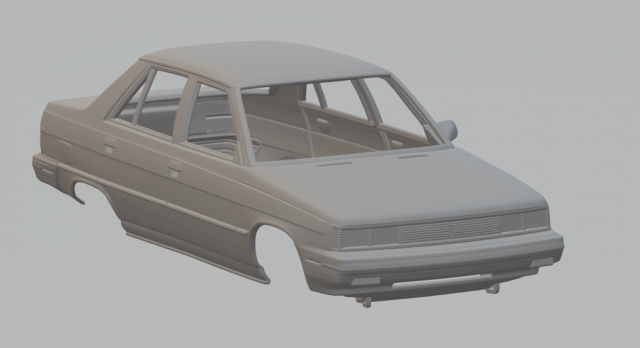Renault alliance 3D प्रिंट मॉडल .c4d .max .obj .3ds .fbx .stl .blend 