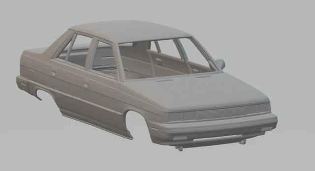 Renault alliance 3D Print Model .c4d .max .obj .3ds .fbx .stl .blend 