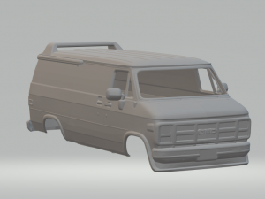 A-TEAM 1989 GMC G20 Modèles 3D en vedette