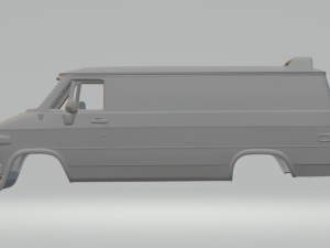 A-TEAM 1989 GMC G20 3Dプリントモデル