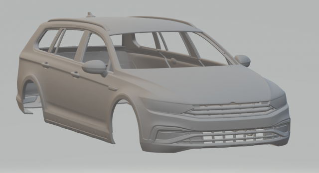 Volkswagen-passat-alltrack-2020 3D Print Model .c4d .max .obj .3ds .fbx .stl .blend 