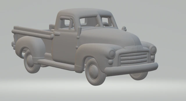 Gmc 9300 truck 3D Print Model .c4d .max .obj .3ds .fbx .stl .blend