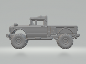 JEEP KAISER M715 Modèles 3D en vedette