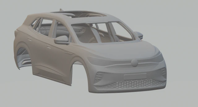 Volkswagen id 4 gtx 3D Print Model .c4d .max .obj .3ds .fbx .stl .blend 