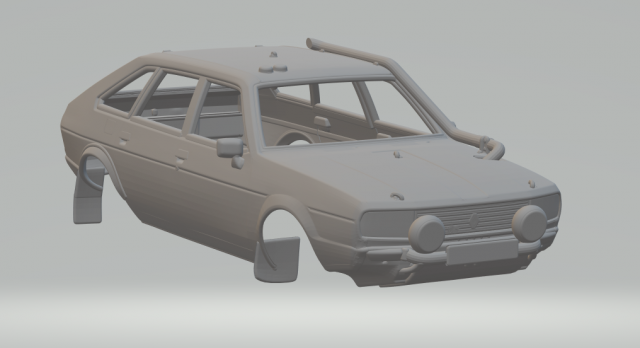 RENAULT R20 PARIS DAKAR 3D Принт Модель .c4d .max .obj .3ds .fbx .stl .blend