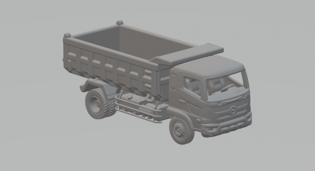 Hino 500 3D 打印模型 .c4d .max .obj .3ds .fbx .stl .blend 