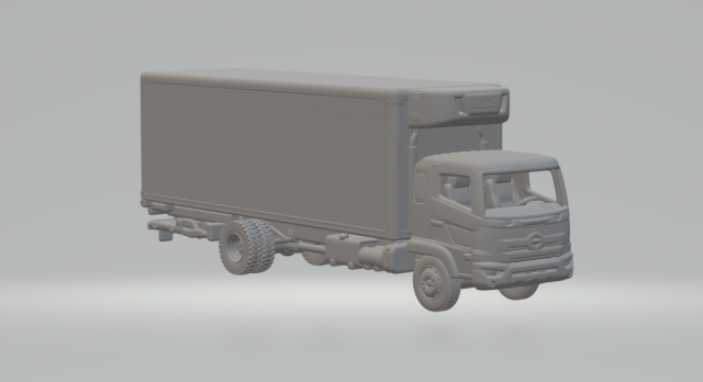 Hino 500 truck box Modèles 3D en vedette .c4d .max .obj .3ds .fbx .stl .blend 