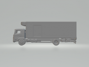 Hino 500 truck box Modèles 3D en vedette