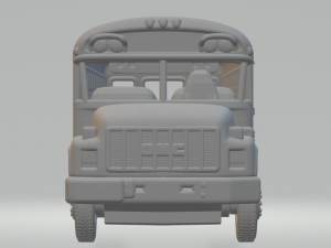 GMC SCHOOL BUS 3D Print Model