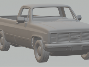 GMC SIERRA 1985 3Dプリントモデル
