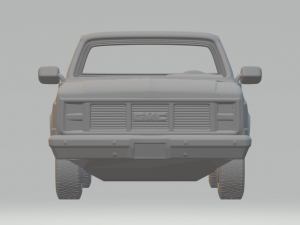 GMC SIERRA 1985 3Dプリントモデル