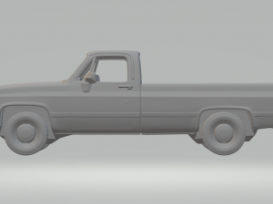 GMC SIERRA 1985 3Dプリントモデル