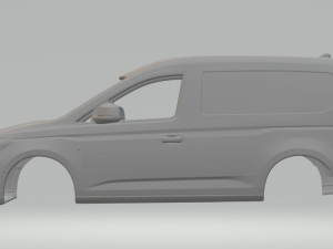 VW CADDY VAN bofy 3Dプリントモデル