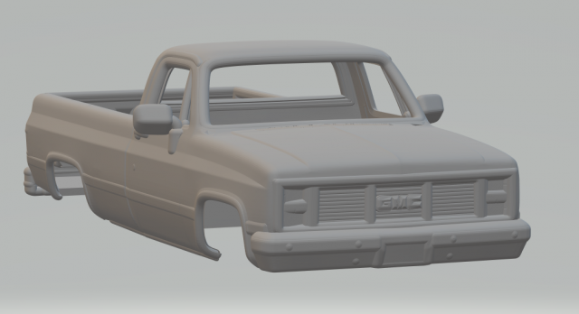 Gmc sierra mk1 3D 打印模型 .c4d .max .obj .3ds .fbx .stl .blend 
