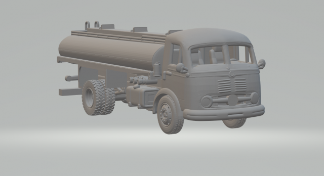 Mercedes benz 312 lp tank Modello di stampa 3D .c4d .max .obj .3ds .fbx .stl .blend 