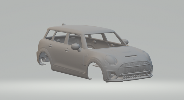 CLUBMAN JOHN COOPER WORKS Modello di stampa 3D .c4d .max .obj .3ds .fbx .stl .blend 