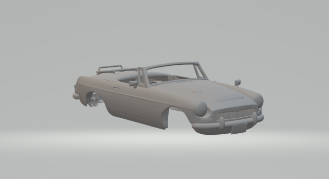 MG B ROADSTER MK1 Modelo de Impressão 3D .c4d .max .obj .3ds .fbx .stl .blend 