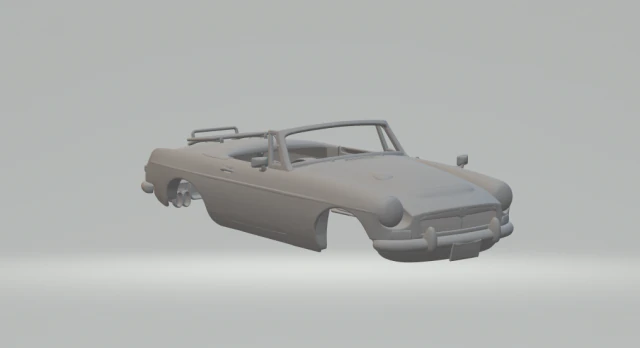MG B ROADSTER MK1 3D Print Model .c4d .max .obj .3ds .fbx .stl .blend