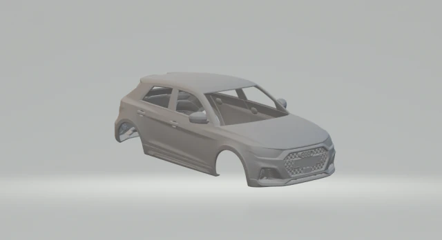 AUDI A1 ŞEHİR CARVER 3D Baskı Modeli .c4d .max .obj .3ds .fbx .stl .blend