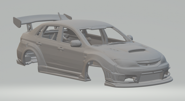 Subaru Varis Impreza 3D 프린트 모델 .c4d .max .obj .3ds .fbx .stl .blend