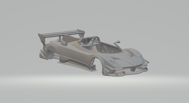 Pagani zonda r barchetta Model Cetak 3D .c4d .max .obj .3ds .fbx .stl .blend 