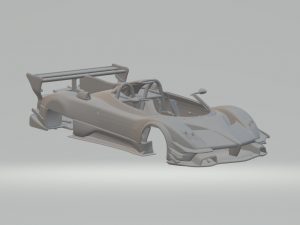 Pagani zonda r barchetta 3Dプリントモデル