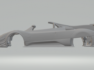 Pagani zonda r barchetta Model Cetak 3D