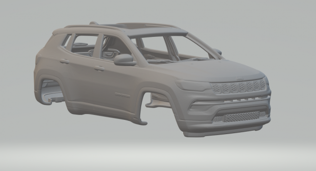 Jeep Compass Modèles 3D en vedette .c4d .max .obj .3ds .fbx .stl .blend 