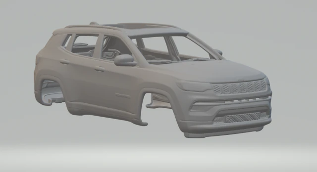 Jeep Compass 3D Print Model .c4d .max .obj .3ds .fbx .stl .blend 