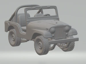 지프 CJ5 3D 프린트 모델