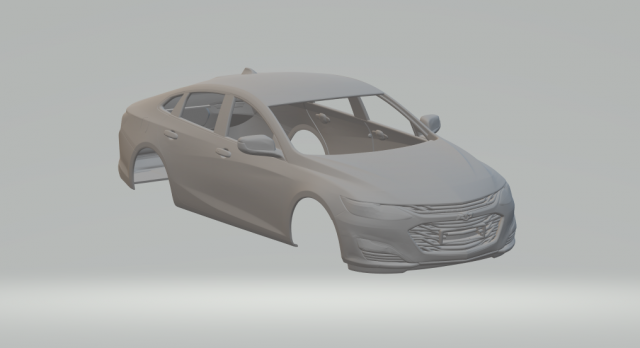 Chevrolet malibu 3D-printmodel .c4d .max .obj .3ds .fbx .stl .blend 