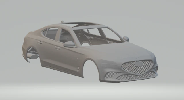 Genesis g70 3D Print Model .c4d .max .obj .3ds .fbx .stl .blend 
