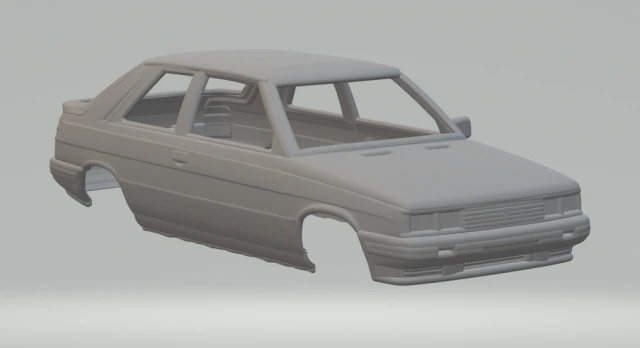 Renault R11 3D Print Model .c4d .max .obj .3ds .fbx .stl .blend