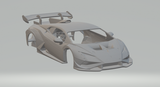 HURACAN ST EVO 3D प्रिंट मॉडल .c4d .max .obj .3ds .fbx .stl .blend 